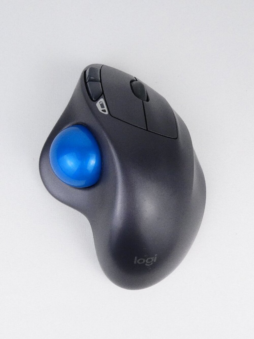 Logitech Logi M570 Wireless Trackball Mouse Blue with USB Receiver Dongle Tested